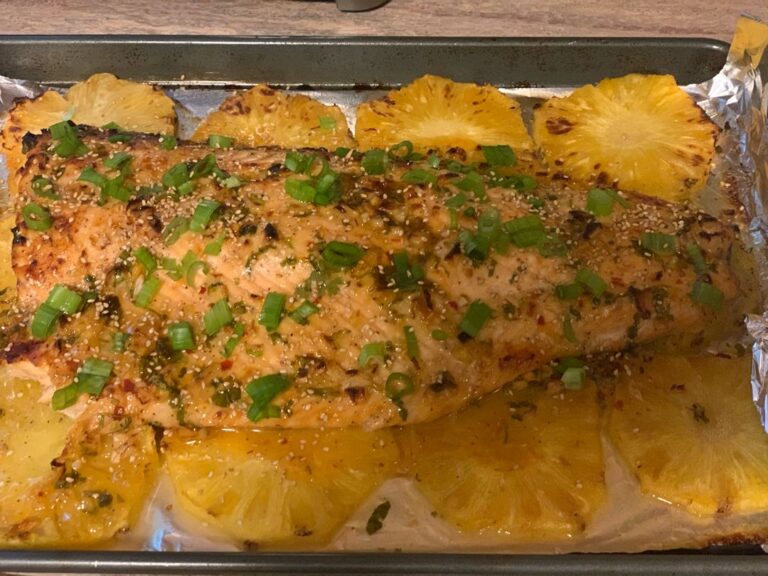 Baked Pineapple Salmon