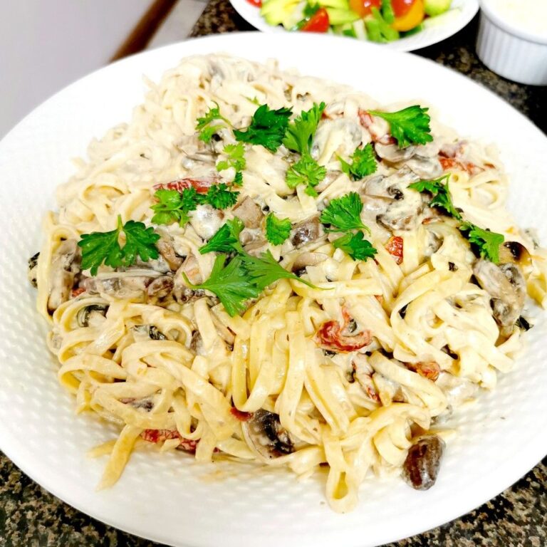 Savor the Flavor: Creamy Sun-Dried Tomato and Mushroom Pasta Delight