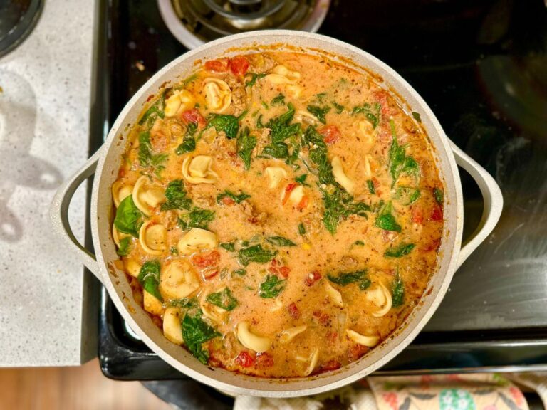 Indulge in Comfort: Creamy Italian Sausage Tortellini Soup, A Bowlful of Delight