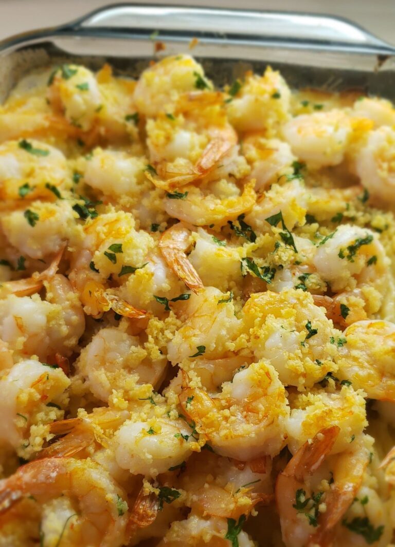 Baked Shrimp Scampi: A Delectable Symphony of Shrimp, Pasta, and Parmesan Perfection!