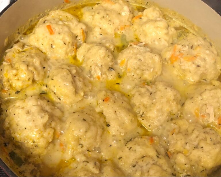 Comforting Homemade Chicken and Dumplings: A Soul-Warming Delight for Any Occasion