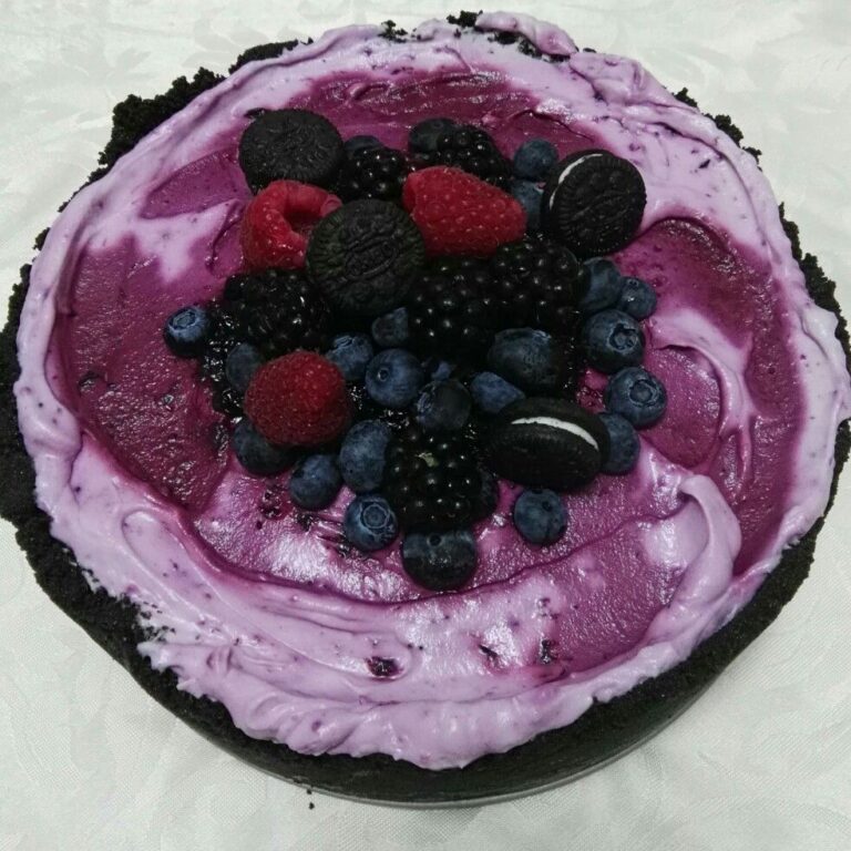 Indulge in Bliss: No-Bake Blueberry Cheesecake Delight!