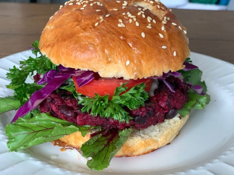 “Plant-Based Bomb Beet Burgers: A Flavor Explosion in Every Bite!”