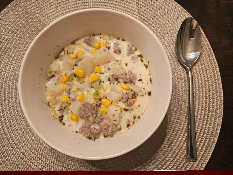 “Savory & Spicy: Savor the Flavor of Spicy Sausage Corn Chowder”