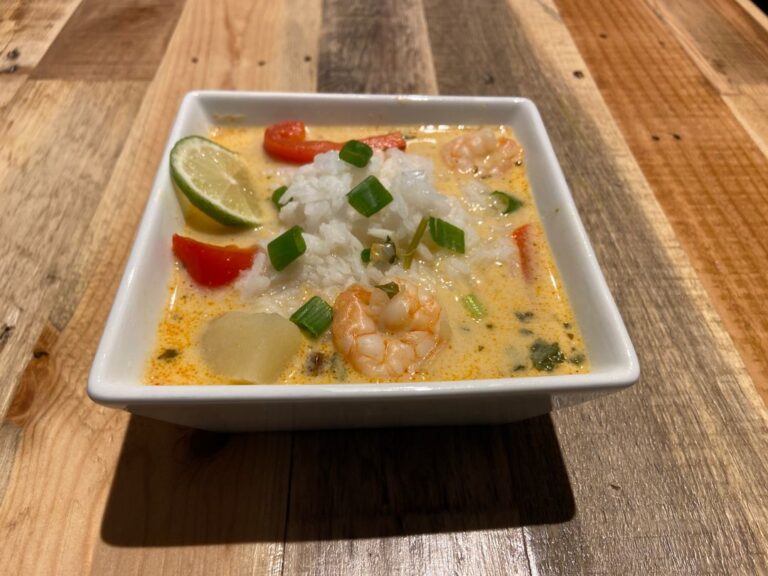 “Delight Your Taste Buds with Our Exotic Thai Coconut Soup”