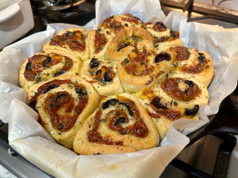 Savory Olive and Cheese Bread with Capers and Thyme: A Flavorful Feast