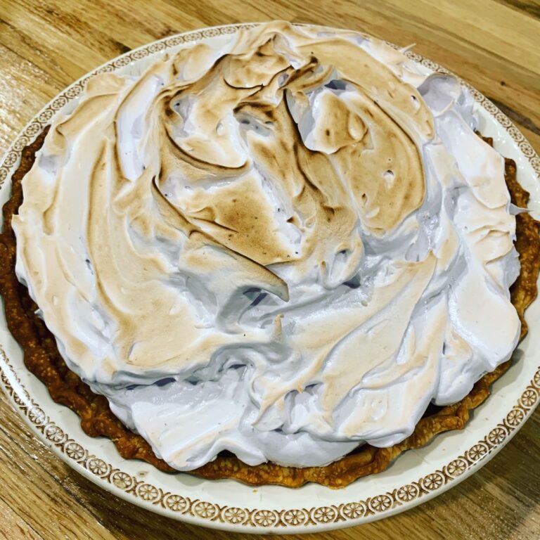 Blueberry Heaven: Lemon Pie With Blueberry Meringue