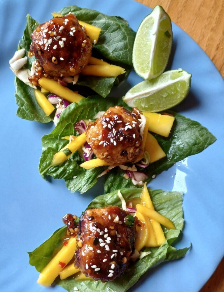 Asian Chicken Meatball Lettuce Wraps: Bursting with Flavor and Freshness