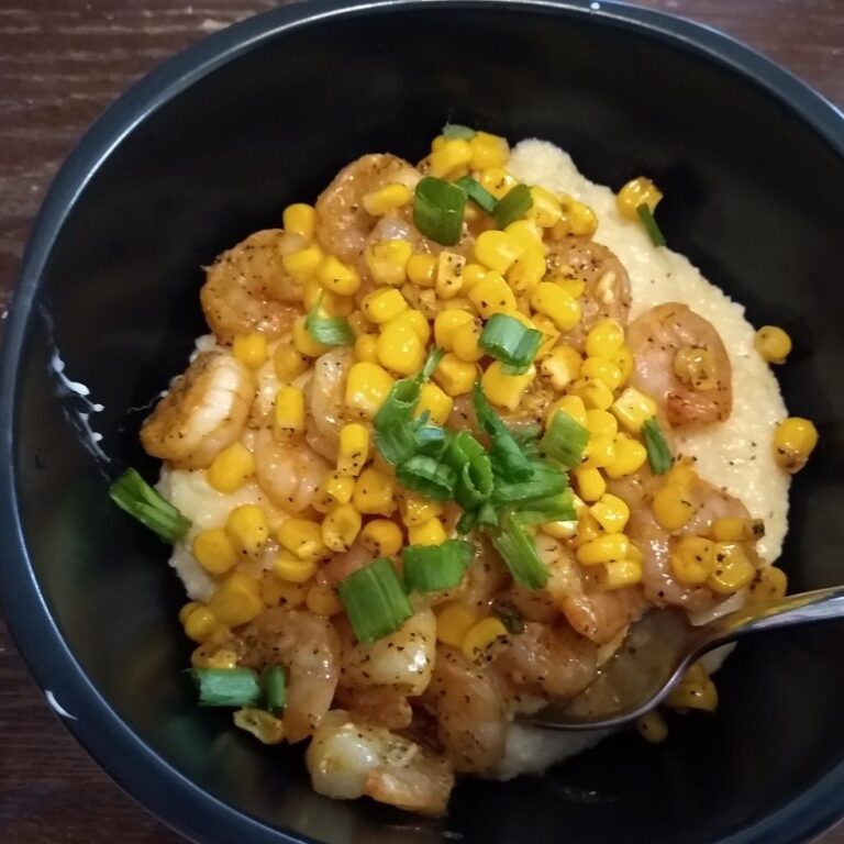 Gouda Grits with Smoky Brown Butter Shrimp: A Southern Comfort Delight