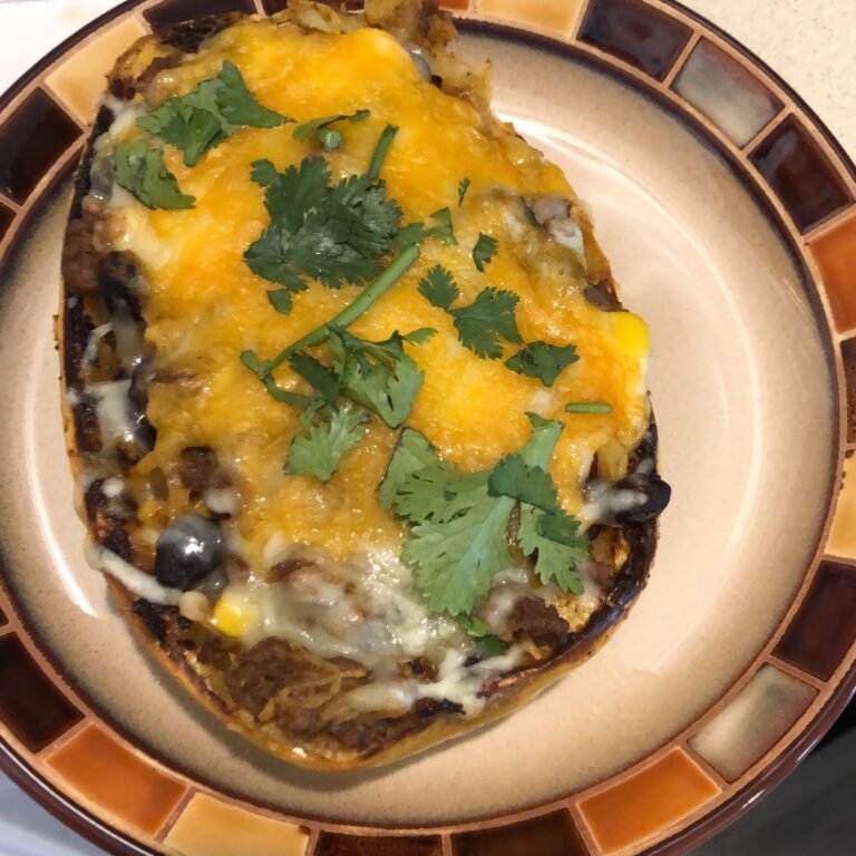 Flavor-Packed Burrito Spaghetti Squash Boats