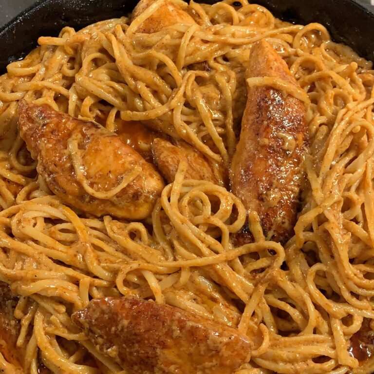 Zesty Spicy Chicken Lazone Pasta