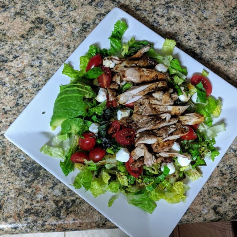 The Ultimate Chicken Avocado Caprese Salad