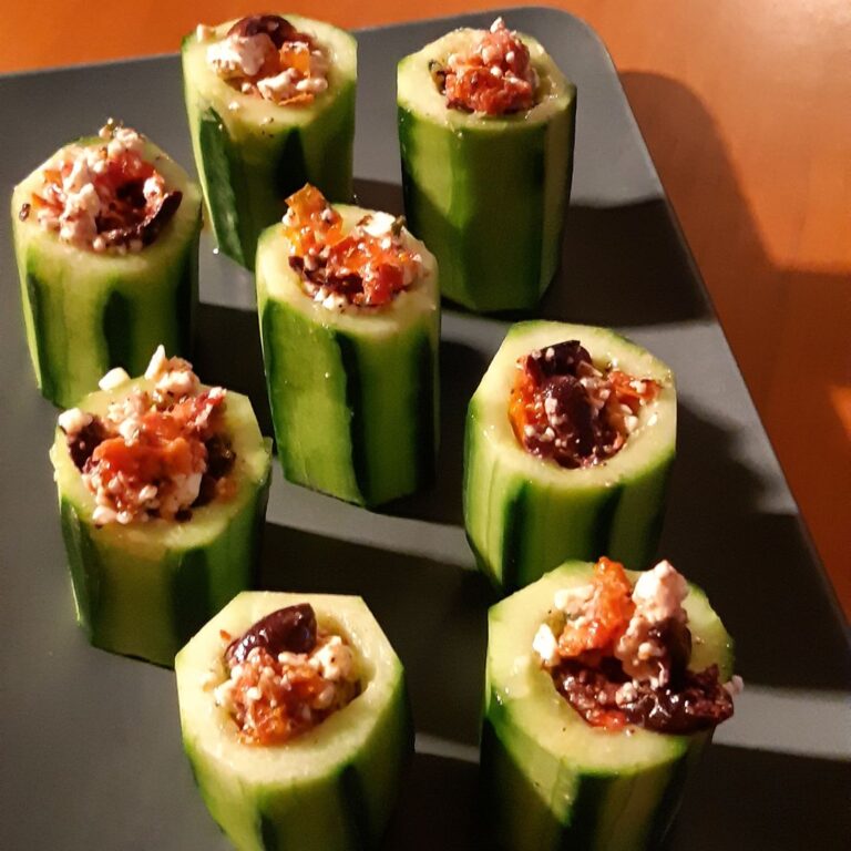 Refreshing Greek Cucumber Cups: A Perfect Party Appetizer