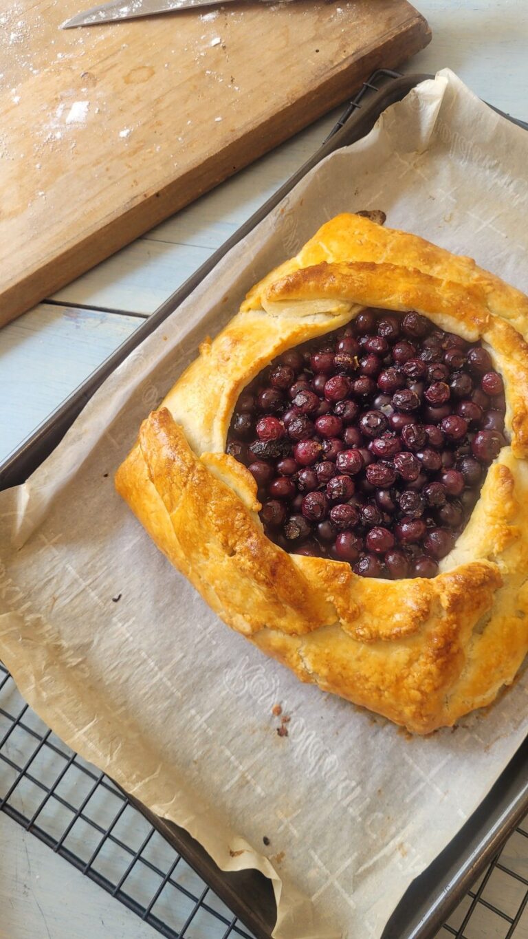 Ricotta Blueberry Galette