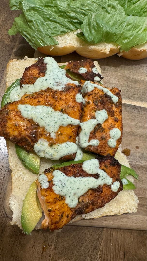 Salmon Sliders with Tangy Yogurt-Cucumber-Dill Sauce