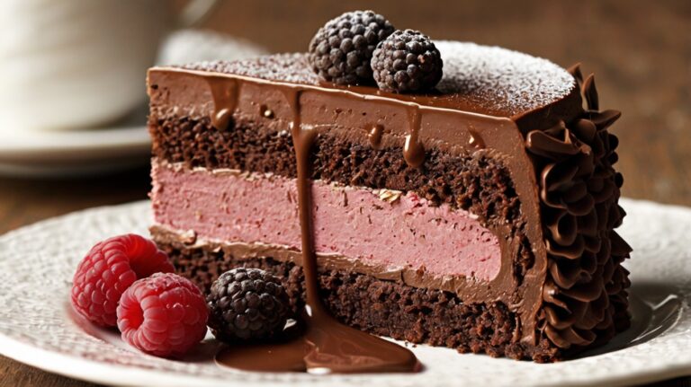 Chocolate Raspberry Mousse Cake