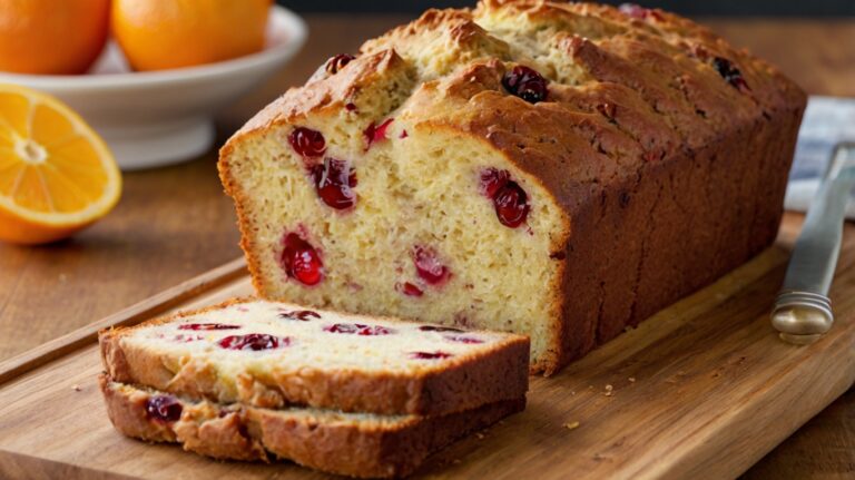 Bright & Zesty Cranberry Orange Bread with Citrus Glaze