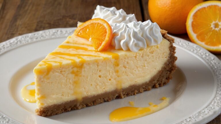 Sunshine Pineapple Orange Swirl Cheesecake